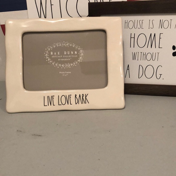 Rae Dunn Other - Rae Dunn LIVE LOVE BARK picture frame